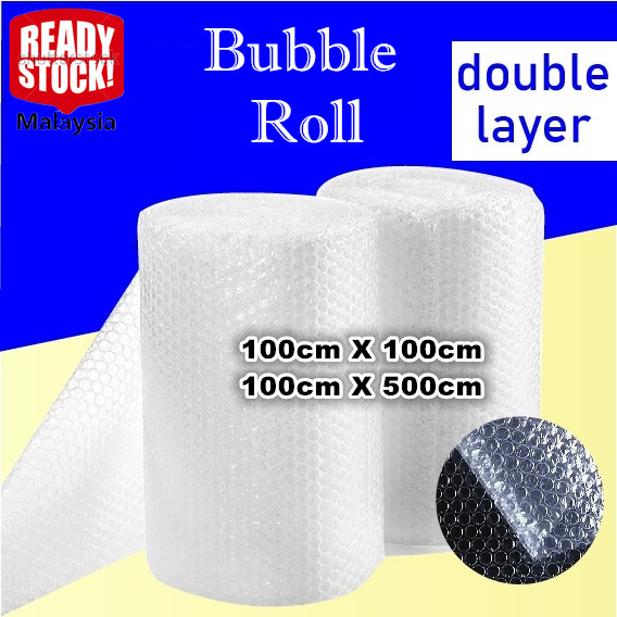 Bubble Wrap Double Layer 1m X 1 Meter Bubble Roll 100 Cm X 500 Cm Lazada Bubble Wrap Double Layer 1m X 1 Meter Bubble Roll 100 Cm X 500 Cm Lazada