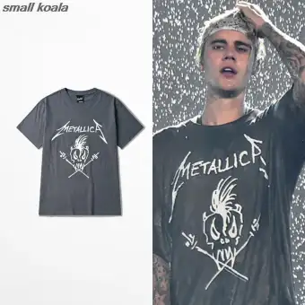 justin bieber metallica shirt