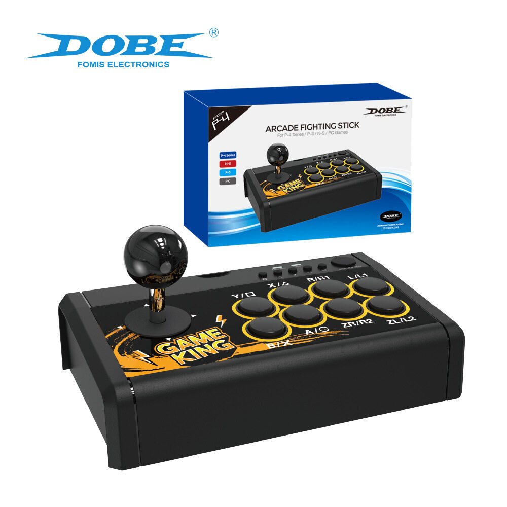 Original DOBE TP419302 4 In 1 Arcade Fighting Stick Joystick for