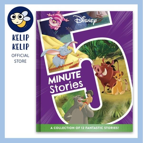 Disney Classics 5 Minute Stories Story Book Collection Hardcover with 12 Stories for Kids 192 Pages Malaysia