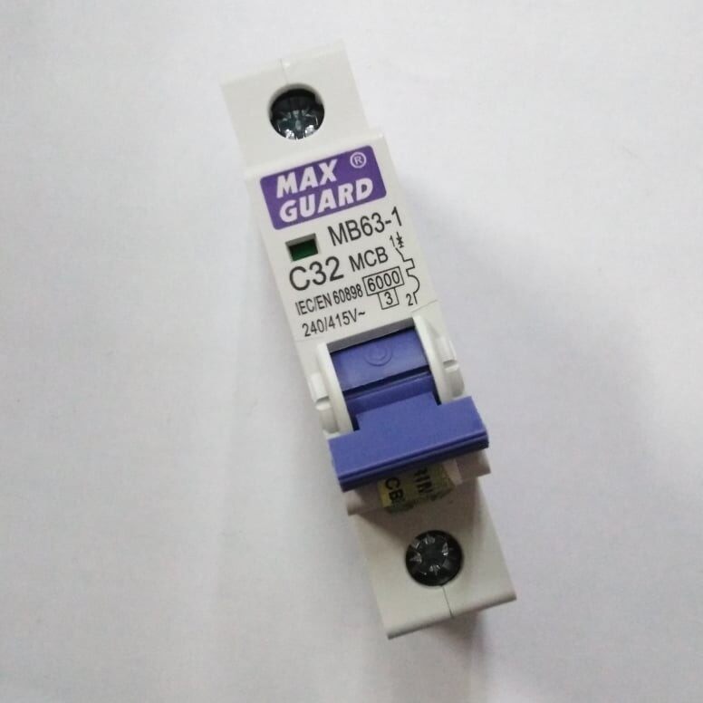 ELECTRIC BREAKER FUSES MCB 1/2/3 POLE【SIRIM】 ORIGINAL MAXGUARD MCB 10A