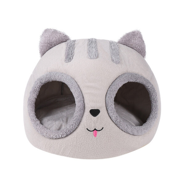 Cat House for Indoor Cats Cat Home Pet Felt Warm Cozy Caves Cat Hut Covered Beds Puppy Houses