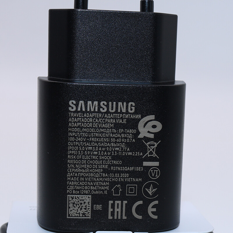 c type + Galaxy C Note （5G） 25W type For S10 cable Fast Super Charger 10 10 charge plus Fast Note EU to Original adapter