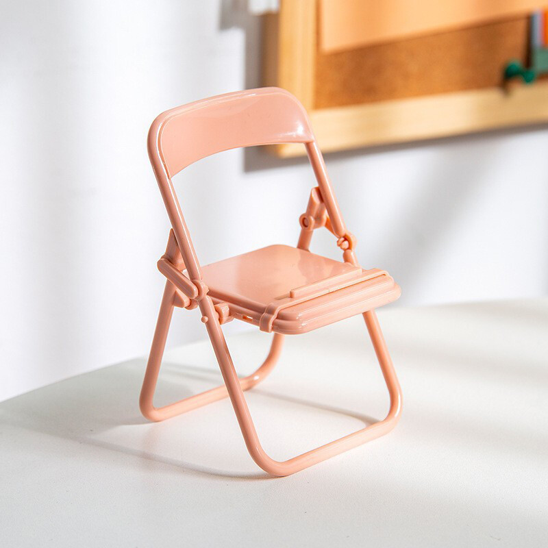 【YIDEA HONGKONG】Cute Little Chair Mobile Phone Holder Desk Foldable Phone Stand