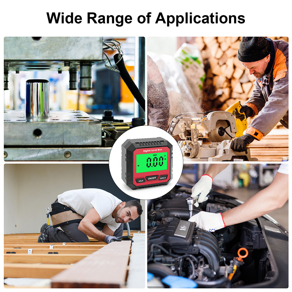 Portable Angle Protractor Magnet Bevel 90 Degree Digital Inclinometer Level Meter Tester