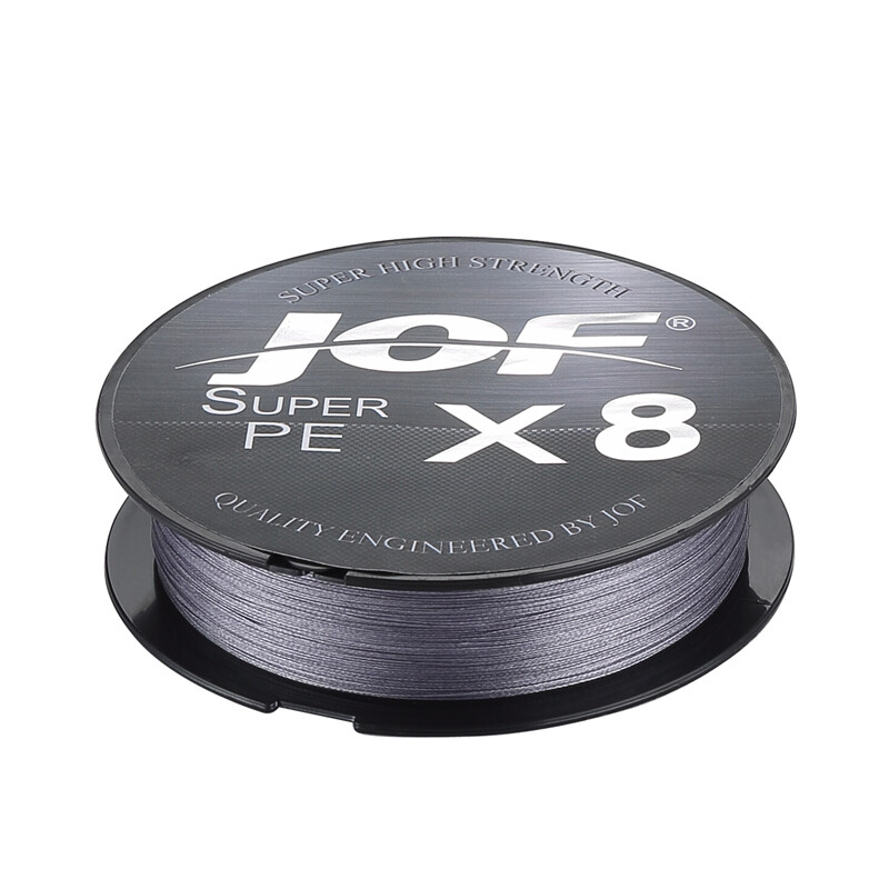 Jof 150m 20lb-100lb pe multifilament 8 sợi dây câu câu cá biển siêu khỏe dây câu cá chép dây câu màu xám 0.1-0.5mm