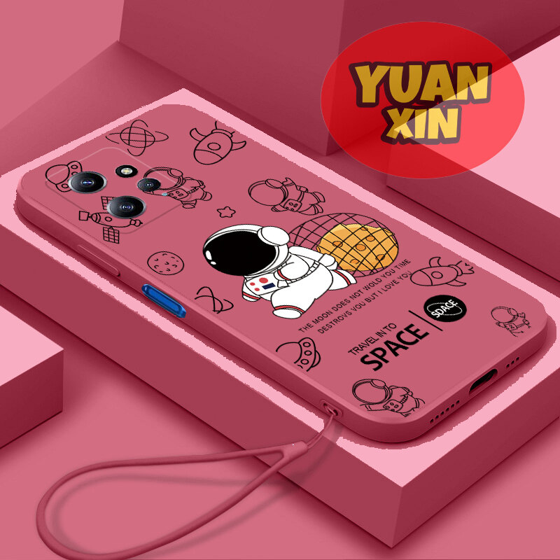 For Redmi Note 12 4G Phone case Straight Edge Soft Shell Astronaut TPU Casing