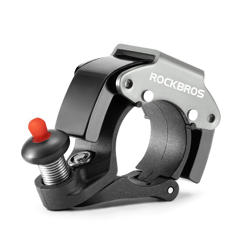 ROCKBROS Bike Mini Hidden Bell Loud Sound Aluminum Alloy Warning 90-100db Bell of Bicycle Handle Portable Cycling Equipment Fit MTB Road Folding Bike