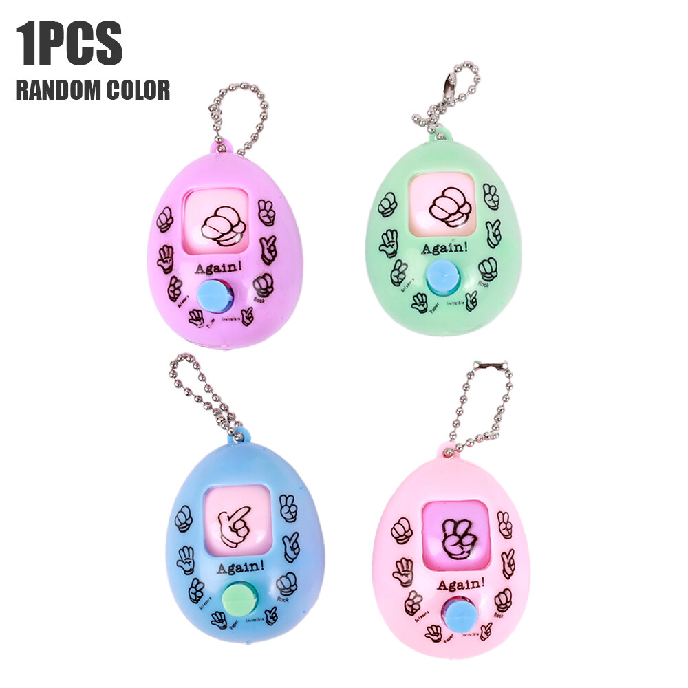 Funny Fair Showdown Game Guess the Egg Toy Rock Paper Scissors Keychain Pendant Creative Car Backpack Keyring Accessories