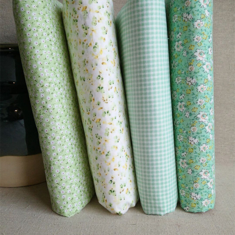 Bộ 4 miếng vải bằng cotton kích thước 50*50cm/25*25cm dùng làm khăn trải bàn trang trí làm rèm cửa - INTL
