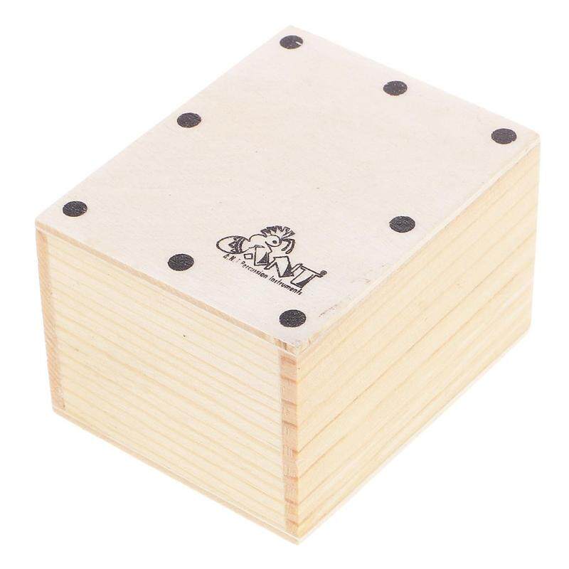 Sunnimix Bền Mini Cajon Cát Bình Lắc Gỗ Cầm Tay Trống Cho Ban Nhạc Phụ Kiện DIY 6.5X5.2X4.3 Cm