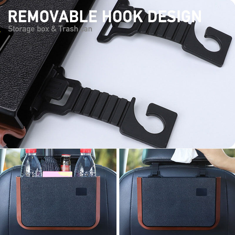 Car Seat-Back Storage Box Trash Bin Can Waterproof Auto Accessories