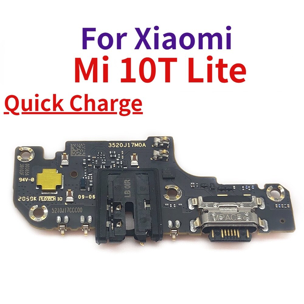 Cho Xiaomi mi 10t Lite sạc Micro USB đế kết nối cổng kết nối Microphone phụ tùng thay thế cáp mềm