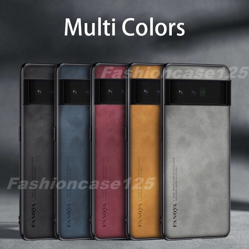 Ốp Cho Google Pixel 7 6 6A Pro Pixel7 Pixel6 Pixel6A 5G 2022 Ốp Điện Thoại Ốp Lưng Chống Sốc Da Cotton Sang Trọng Không Vân Tay Chống Rơi Nhựa TPU Mềm