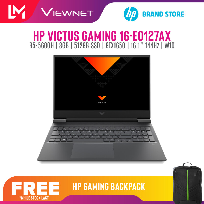 HP VICTUS GAMING LAPTOP 16-E0127AX / 16-E0122AX / 16-E0120AX / AMD RYZEN 5-5600H/AMD RYZEN 7-5800H/8GB D4/512GB SSD/16.1 FHD(144Hz) Malaysia
