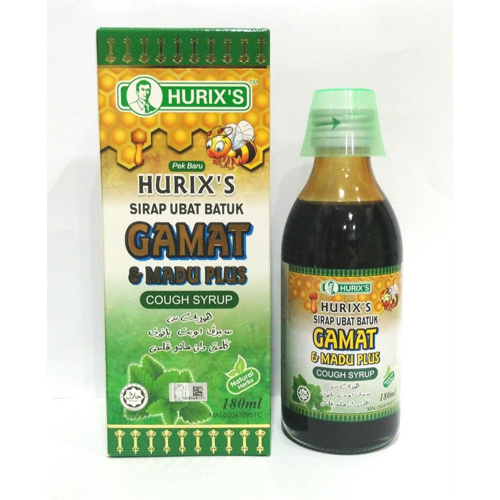 Hurix S Sirap Ubat Batuk Gamat Madu Plus Cough Syrup 60 100 180ml Lazada