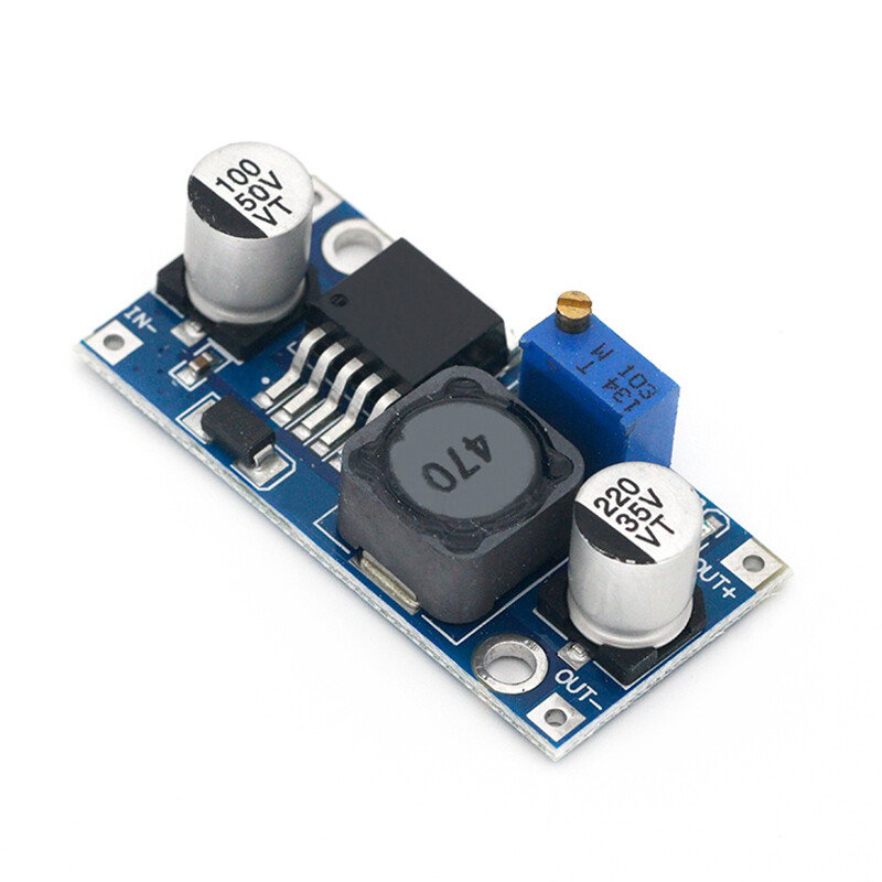Fulai 3A Adjustable Step-Down Module DC-DC Buck Converter Adjustable Power Supply Module Power Supply Buck Converter Module 24V to 12V 5V 3V