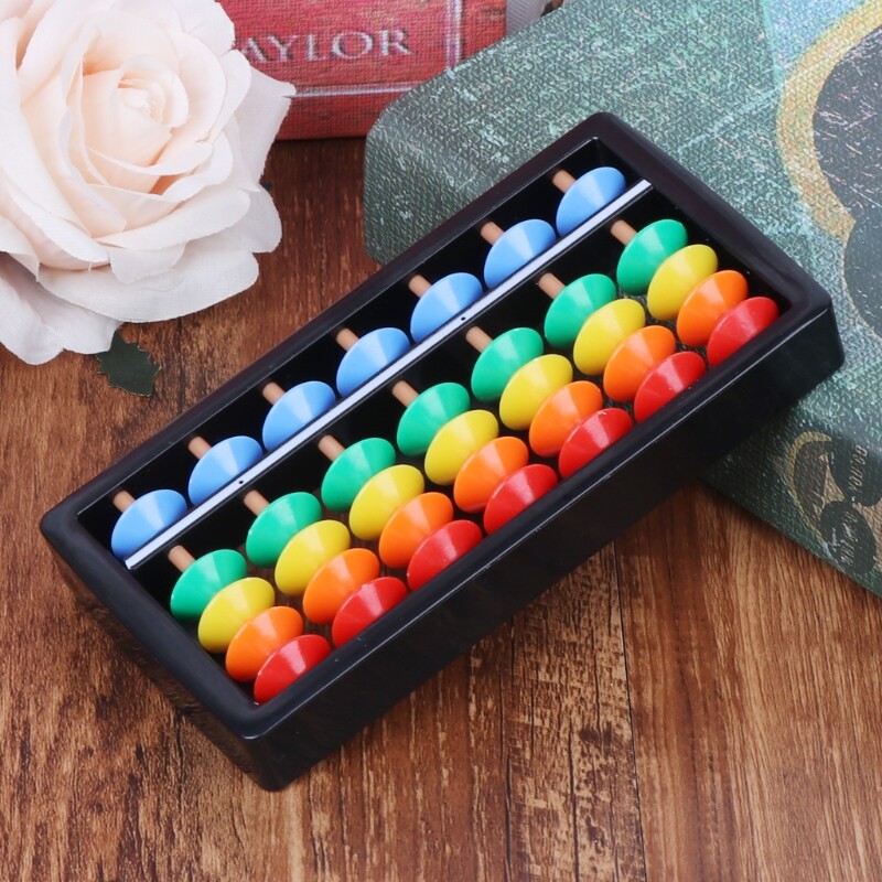 Colorful Abacus Arithmetic Soroban Maths Calculating Tools Educational Toy