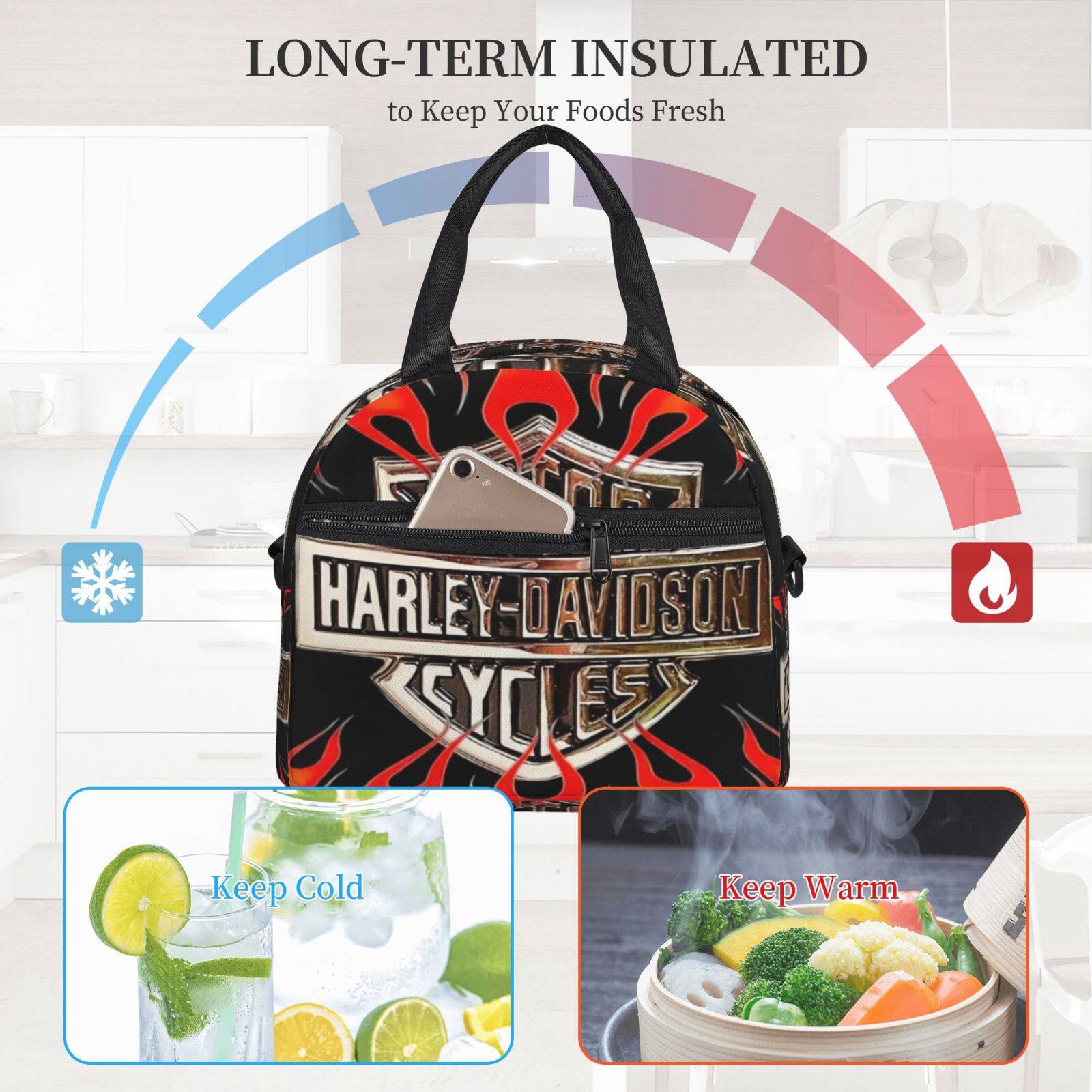 Harley davidson best sale insulated lunch bag