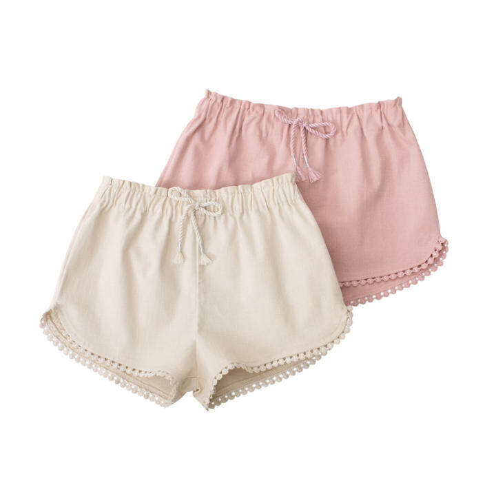 pink baby shorts
