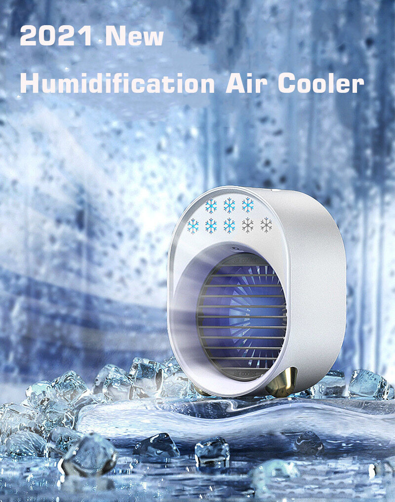 (READY STOCK) Portable Mini Air Cooler Mini Air Cooler Cooling Fan