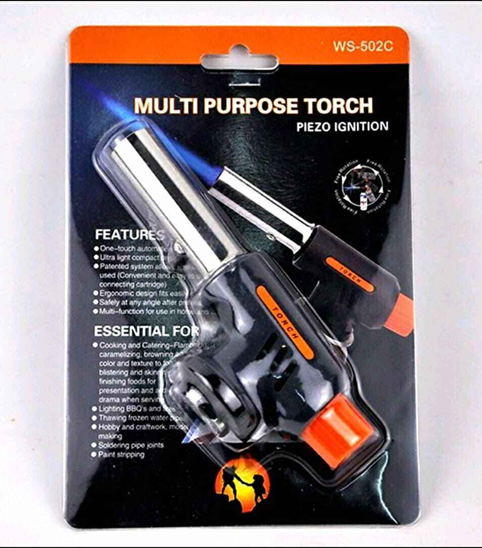 WS502C MultiPurpose Butane Gas Torch Piezo Ignition Lazada