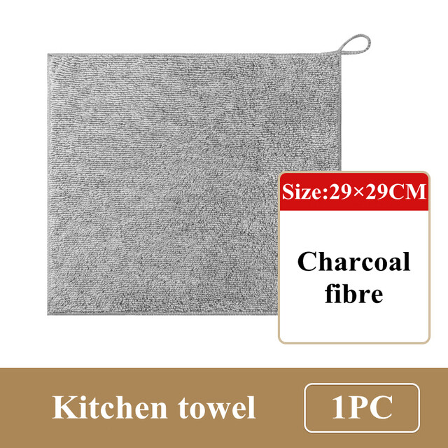 1/ 5pcs Square Kitchen Hanging Cleaning Towel Super Absorbent Microfiber Dish Cloth Kitchen Cleaner Wipes Rags Soft Handkerchief Bathroom Hand Towel Dust Cleaning Washcloth