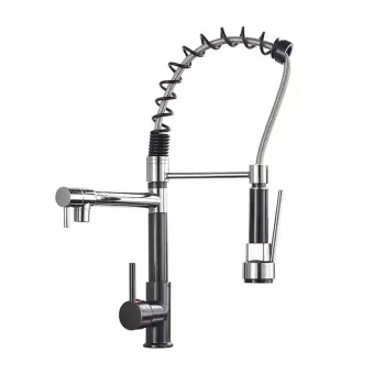 Chrome Brass Basin Kitchen Faucet Vessel Sink Mixer Tap Spring