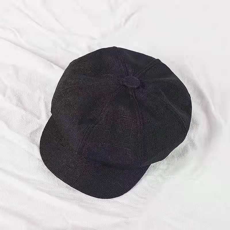 MOLAN Men's hat Japanese vintage literary everything octagonal hat men's thin style British newspaper boy hat beret painter hat tide hat