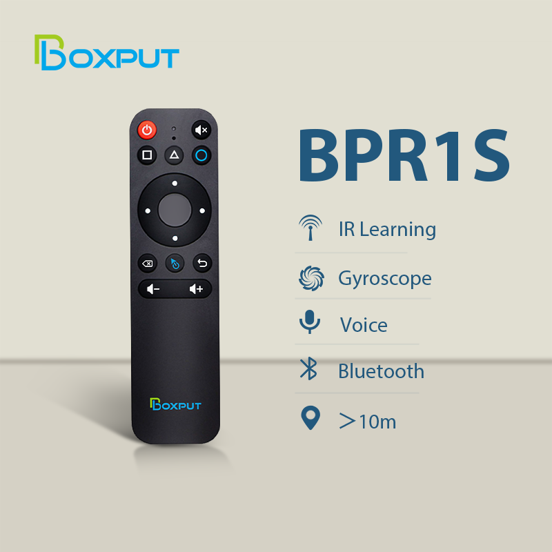 Boxput bt bpr1 bpr1s plus ble 5.0 air mouse voice remote control 2.4ghz wireless with gyro for android tvbox & tv/pc