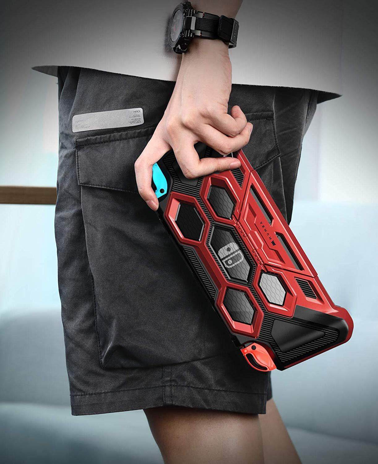 Vỏ Bảo Vệ Mumba Cho Bộ Chuyển Đổi Nintendo Bọc Tay Cầm Chịu Lực Cao Cho Đầu Điện Tử Nintendo Switch Với Tay Cầm Có Đệm Comfort & Chân Đế