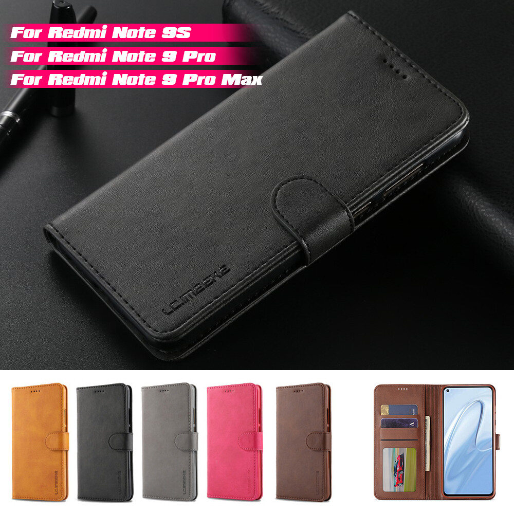 Dành Cho Xiaomi Redmi Note 9S/Redmi Note 9 Pro/Redmi Note 9 Pro Max Ví Lật Retro Từ Tính Bao Da Điện Thoại Túi Có Khe Đựng Thẻ Đứng