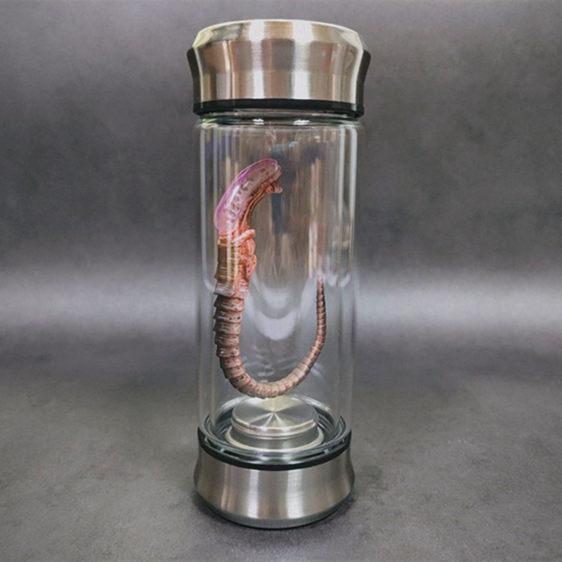 Alien Jar Xenomorph spesimen Facehugger embrio kaca Jar filem Prop replika