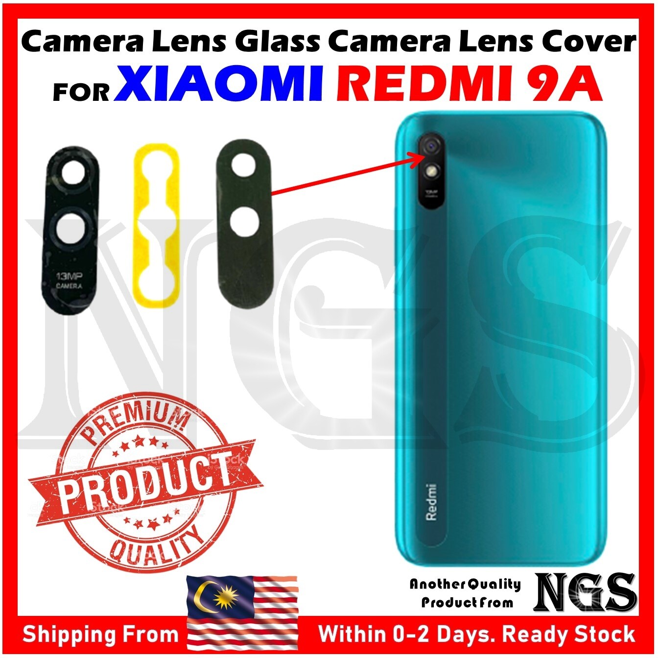 Camera Lens Glass Camera Lens Cover For XIAOMI Redmi 9A with
