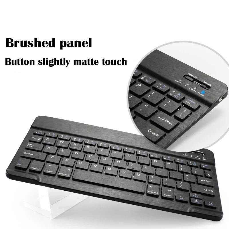 KENKE Bluetooth keyboard iPad wireless keyboard Computer mobile phone ipad keyboard Matte touch Brushed panel  Keyboard ABS Workable Tablets Smart Phones Gaming keyboard computer keyboard Lighting