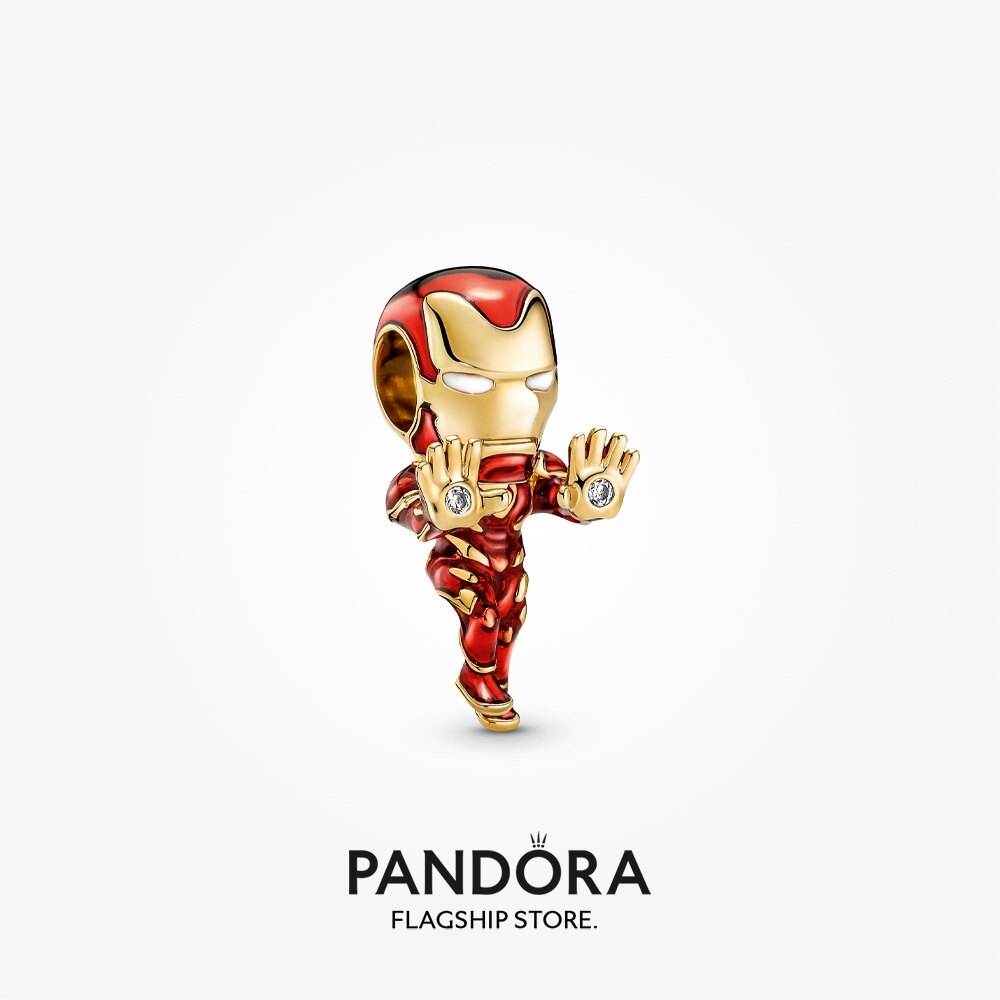 2023 New Original Pandoras x Marvel The Avengers Iron Man Charm Women Fashion Jewellery