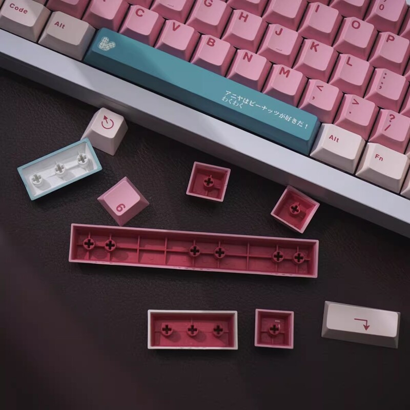 【Keycap only】Pinkl Anya Keycap 125 Phím Cherry Profile ABS đúp Shot Keycap cho công tắc Cherry MX Bàn Phím Cơ RK61/Anne Pro 2/gk61