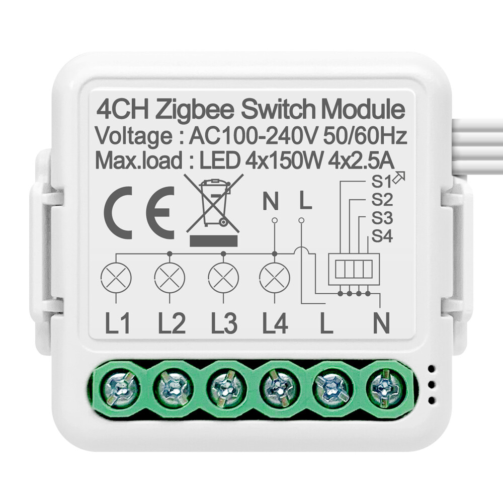 Zigbee công tắc đèn mô-đun làm việc với Alexa Google nhà cuộc sống thông minh chuyển đổi mô-đun