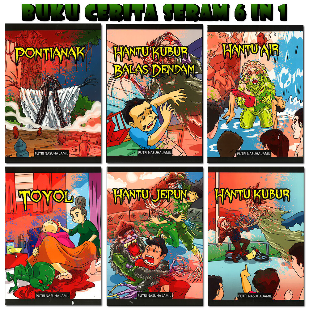 Buku Cerita Seram Hantu 6 In 1 Lazada