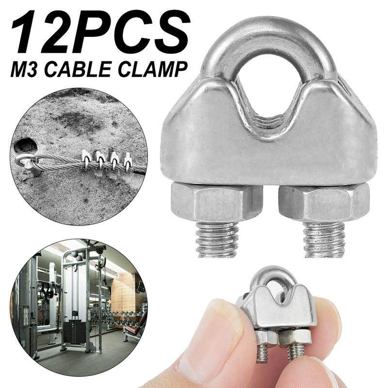 Chain & Rope Fittings Wire Rope Clips 40 PCS 1/4 Stainless Steel Wire Rope Clip Wire Rope Clamp