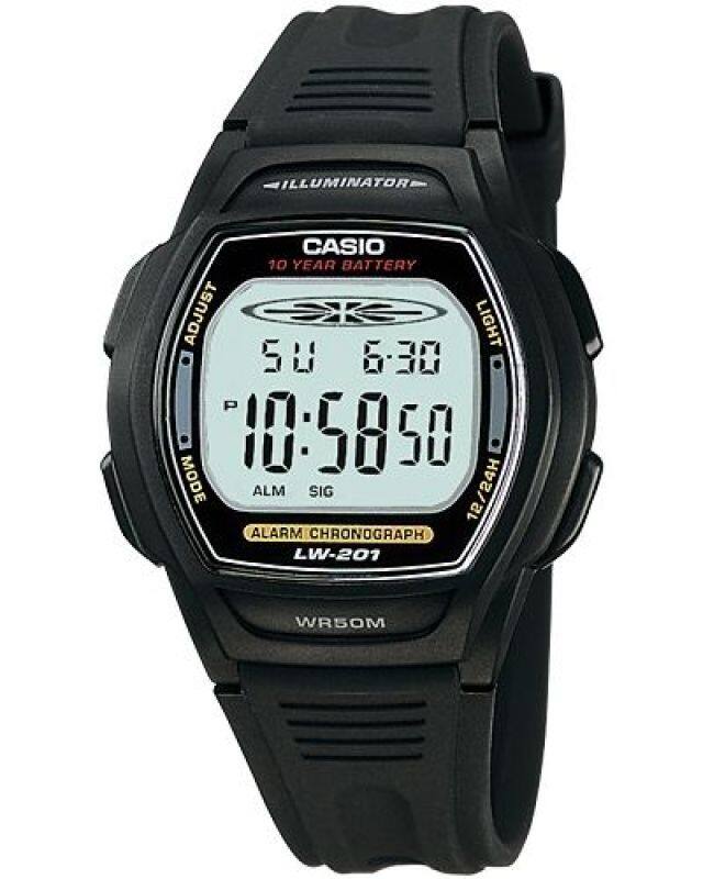 GET IT NOW! CASIO LW-201-1AVDF STANDARD digital easy-reader resin strap watch Malaysia