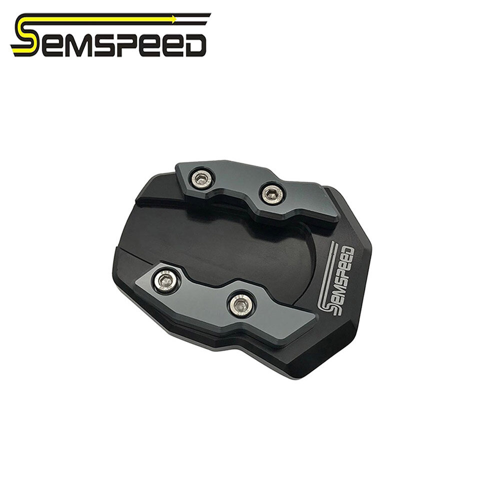 SEMSPEED CNC Motorcycle Side Foot Stand Enalrge Extension Pad For Yamaha XSR155 XSR 155 2018-2023 2024