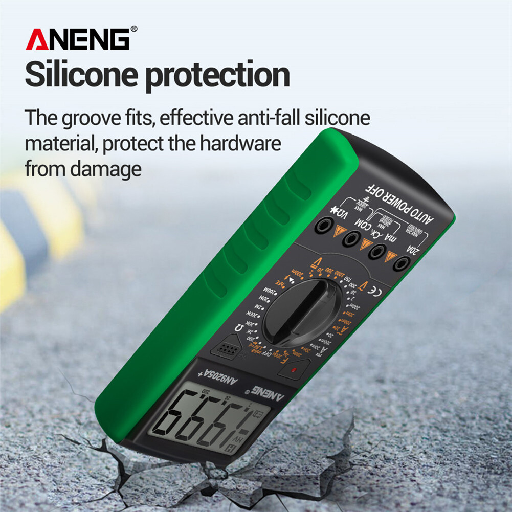 ANENG AN9205A+ LCD Display 1999 Counts Digital Multimeter Portable Voltmeter 180x90x35mm
