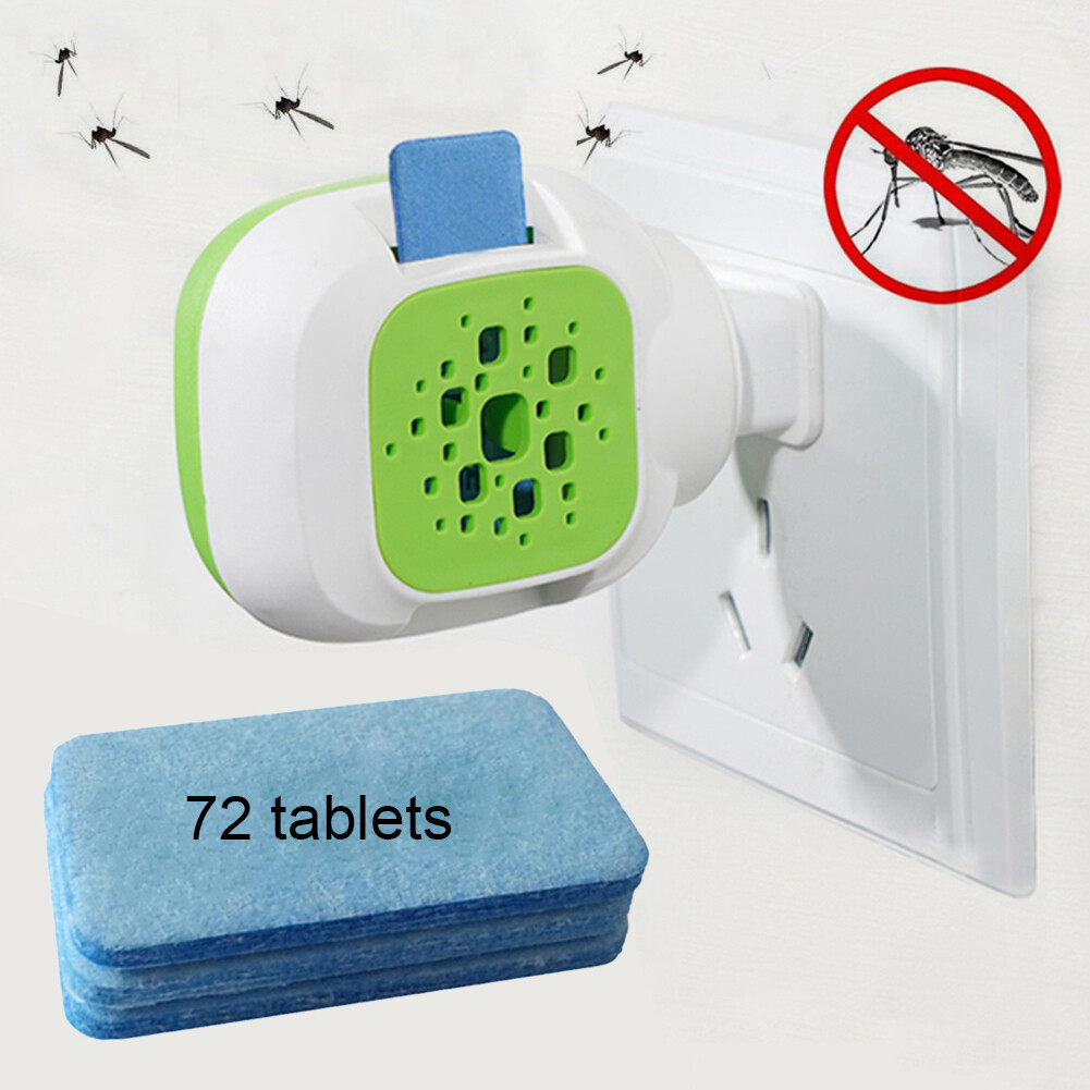 90Pcs No Smoke Odorless Insect Mosquito Repellent Tablets with Electric Heater