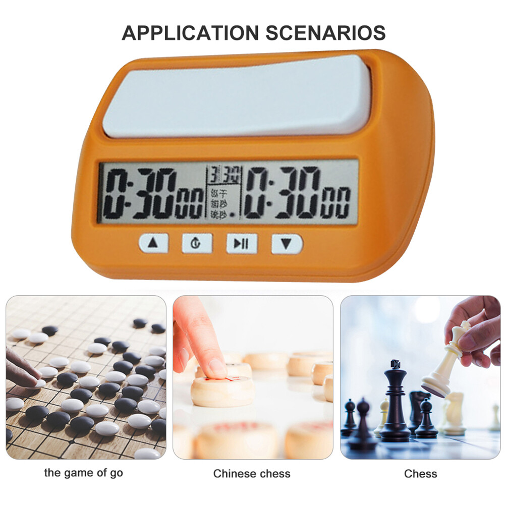 Sports Chess Clock I-GO Competition Board Game Count Up Down Alarm Timer