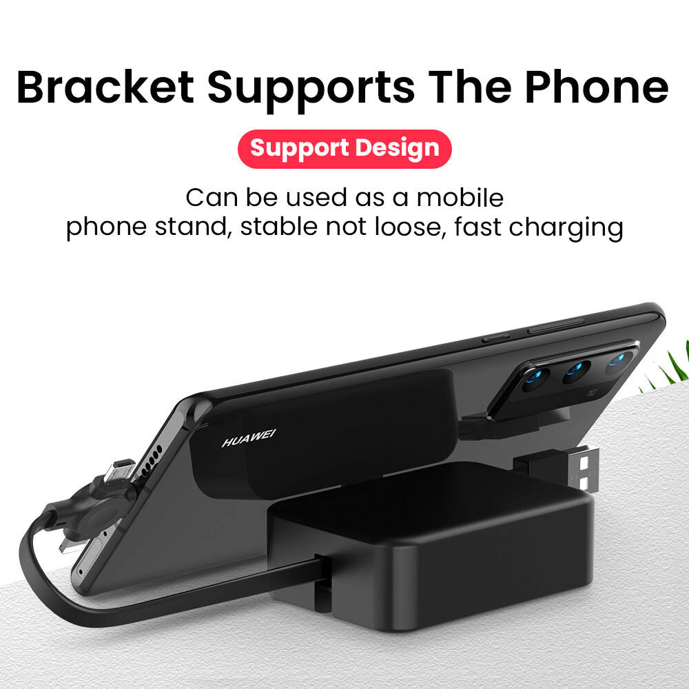 Cáp Sạc Nhanh USB Có Thể Thu Vào 4 Trong 1 Cáp USB Lightning Micro Type-C Cho Android Cáp Điện Thoại Di Động USB Type C