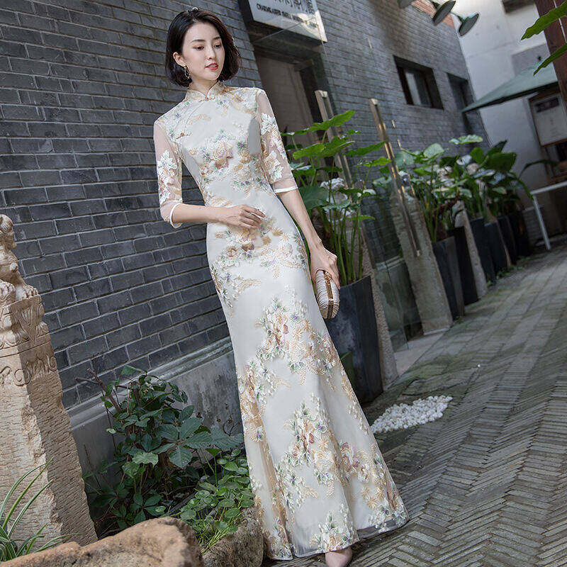 Chinese dresses for hot sale wedding guest