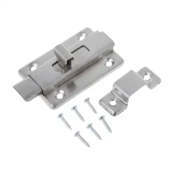 Stainless Steel Spring Latch Slide Door Lock Security Gate Barrel