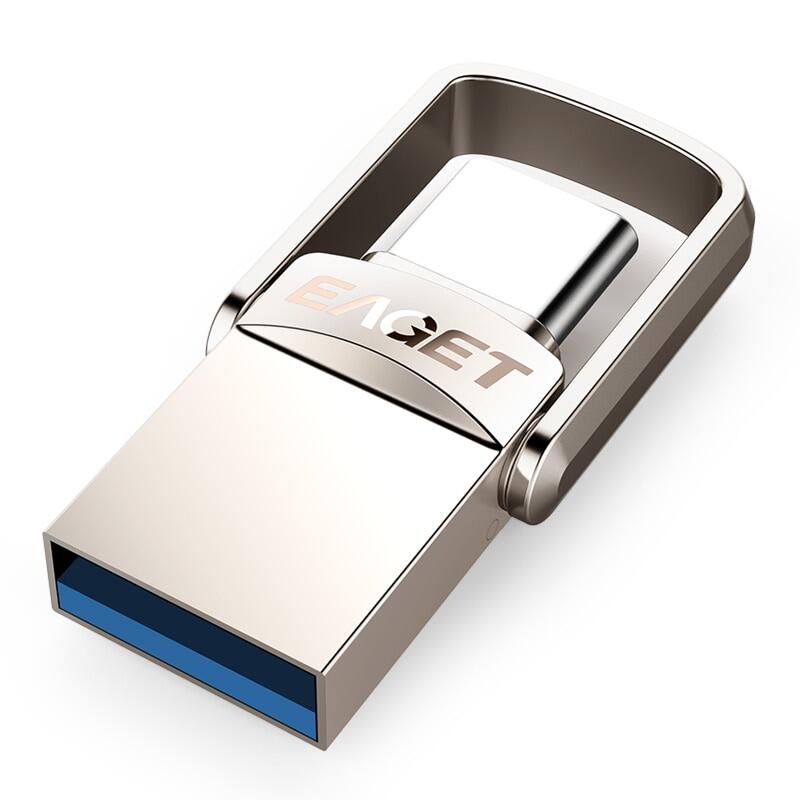 Eaget cu20 usb flash drive 32gb otg metal usb 3.0 pen drive key 64gb type c high speed pendrive mini flash drive memory stick
