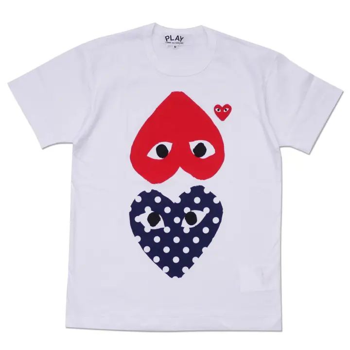 comme des garcons play tee shirt